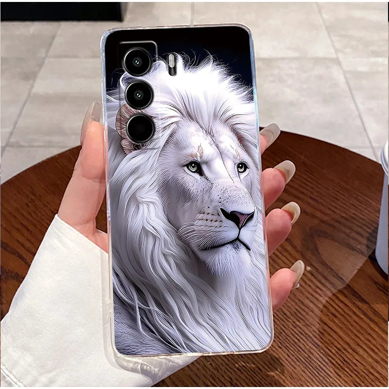For Itel Power 70 P673L Case Clear Luxury Cute Love Rabbit Funny TPU Soft Silicone Phone Casing For Itel P70 Power70 Back Cover