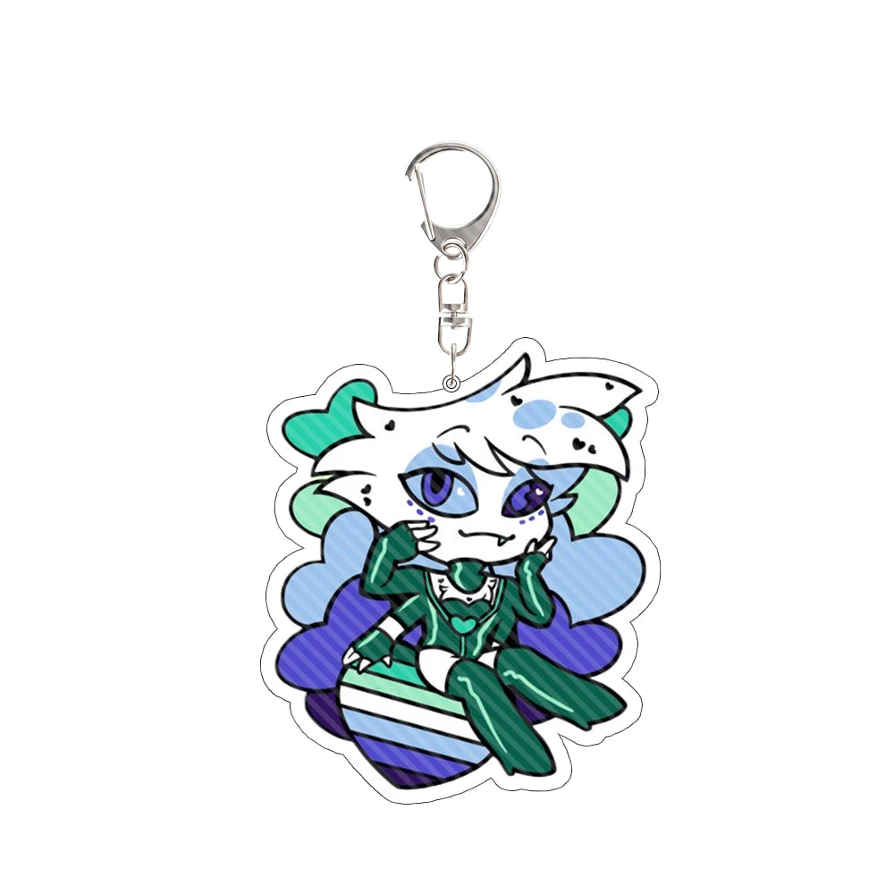 For Charlie Morningstar Vaggie AD Alastor Acrylic Keychain Anime Peripheral Backpack Pendant Festival Gift