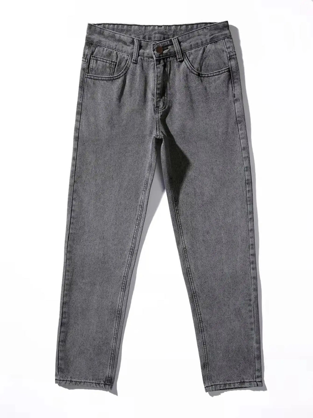 2025 New Business Men's Jeans Casual Straight Stretch Fashion Classic Blue Black Work Denim Trousers Male Brand Clothing S-3XL