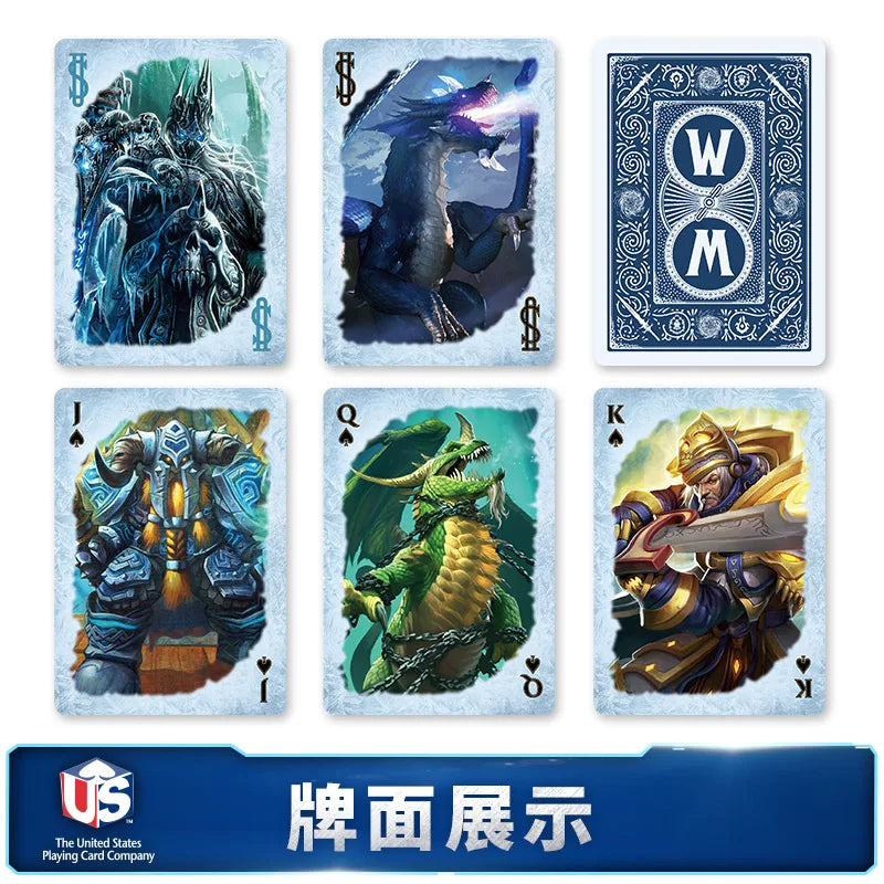 World of Warcraft Cards Lich King Poker Tribes and Alliances Anime Game Funny Party Collectible Card Toys Gifts