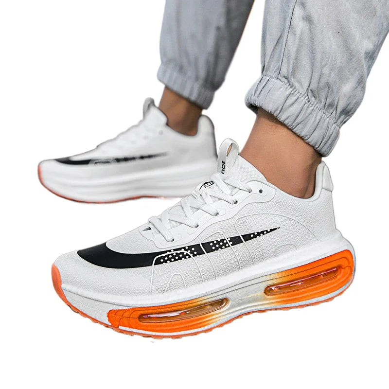 Best Men Cushioned Walking Running Shoes Boys Off Road Sneakers Thick Soles Light Weight Breathable Women's Jogging Tennis Shoes