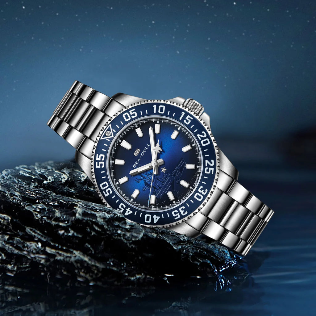 Seagull Ocean Series Watch Mechanical Automatic Watches 44mm Divers Watch 200 Meters Waterproof Luminous Wristwatches 1083 reloj