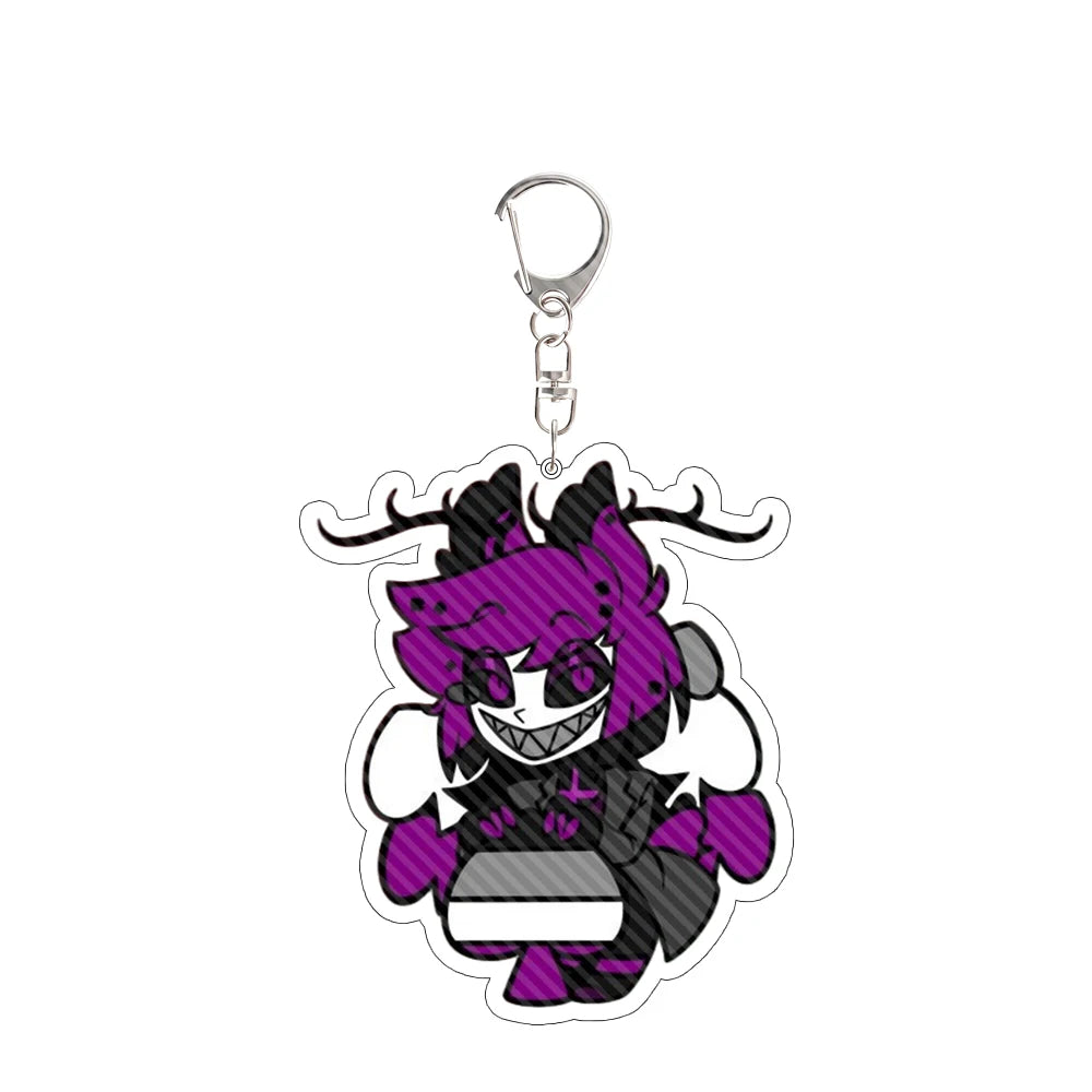 For Charlie Morningstar Vaggie AD Alastor Acrylic Keychain Anime Peripheral Backpack Pendant Festival Gift