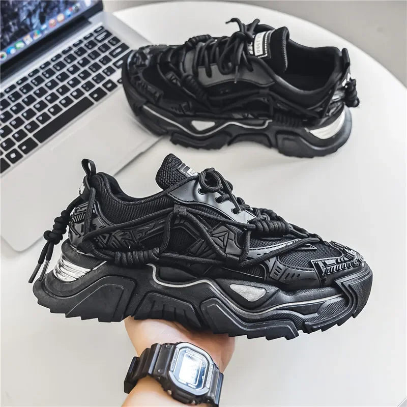 Men Shoes Men's Casual Shoes Male Mesh Sneakers Classics Man Leisure Shoes Fashion Comfortable Flats Sock Shoes Thick Sole Suede