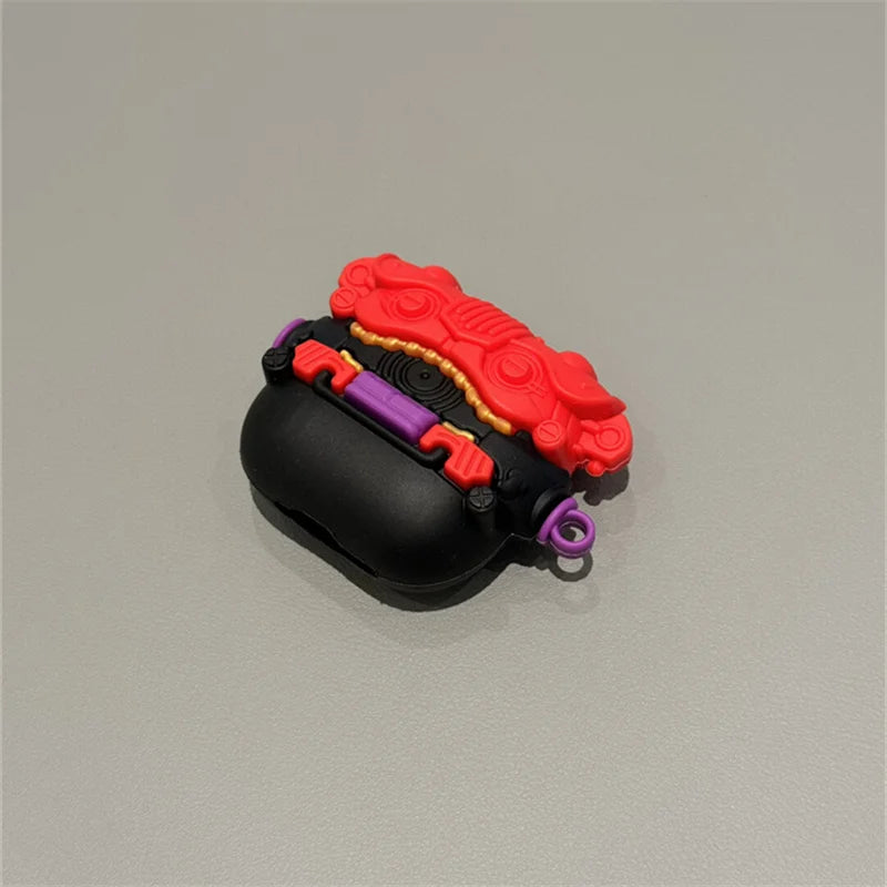 In Stock Luminous Kiva Belt Kamen Rider Earbuds Case Black Neck Strap Anime Merchandise Collection Decoration Model Toy Gifts