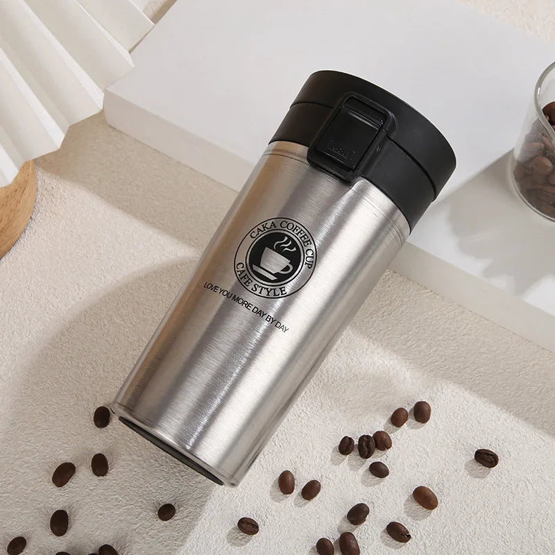 380ML/510ML Stainless Steel Coffee Cup Thermo Bottle Car Thermal Cup Outdoor Sports Vacuum Flask Keeps Cold and Heat Thermal Mug