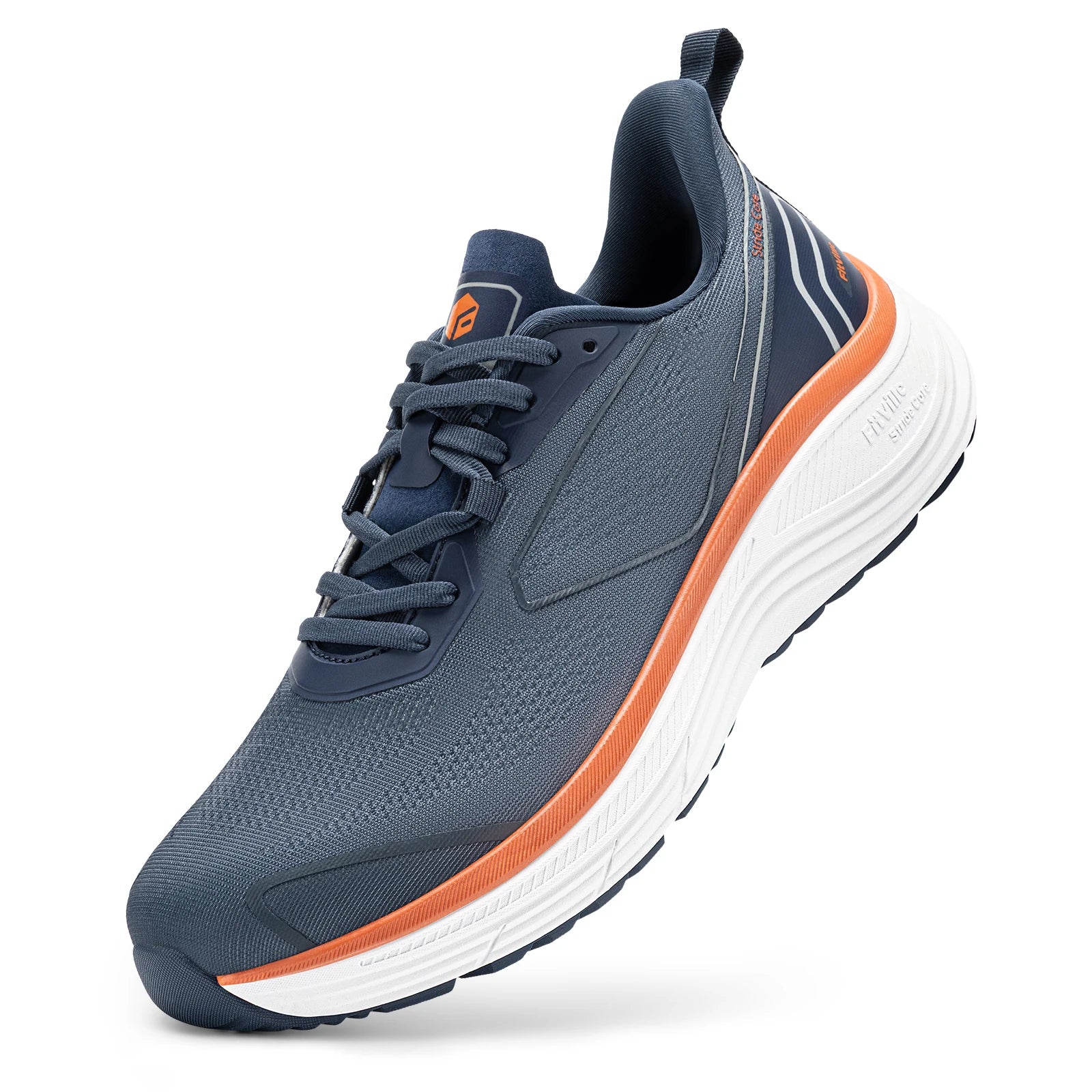 Fitville Walking Shoes For Men Wide Design Sneakers Cushioned Tennis Running Shoe With Arch Support For Plantar Fasciitis Relief