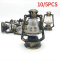 10/5Pcs  1:12 Retro Mini Lamp Ornaments Dollhouse Accessories Mini Photo Props Lantern Micro Landscape Decor Scene Decor Crafts