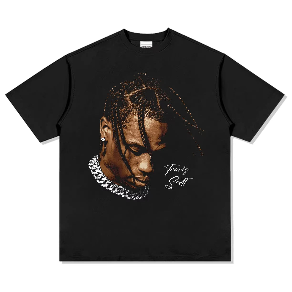 Travis Scott Graphic T-Shirt Oversized Hip Hop Rapper Cotton Tee Streetwear Men Women Casual Vintage Y2K Top Astroworld Vibe