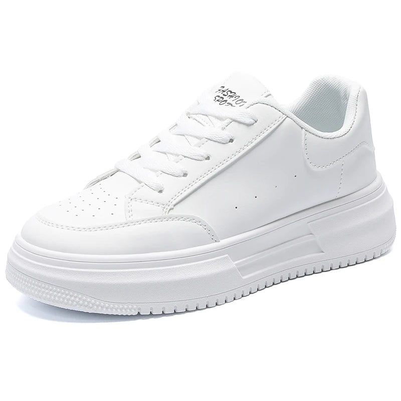 Fashion White Men Casual Shoes Outdoor Breathable Lightweight Running Shoes Platform Comfortable Sport Sneakers  Tennis Shoes