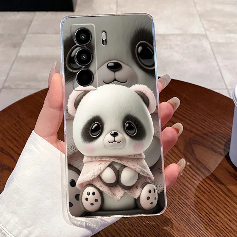 For Itel Power 70 P673L Case Clear Luxury Cute Love Rabbit Funny TPU Soft Silicone Phone Casing For Itel P70 Power70 Back Cover