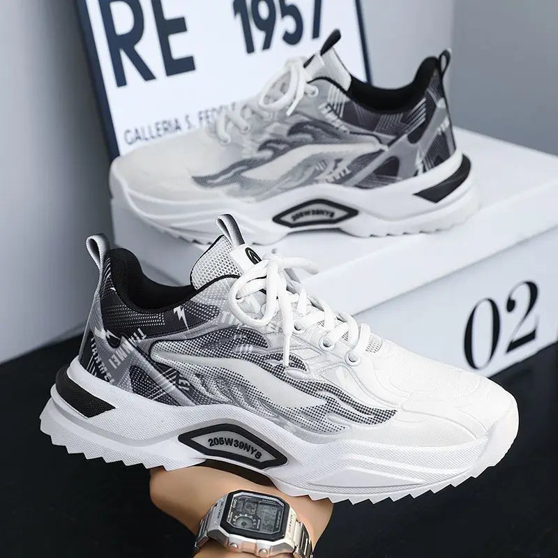 Spring Autumn New 2025 Men's Running Casual Breathable Dad Trendy Shoes Sport Shoes Synthetic Leather PVC Outsole Comfortable...