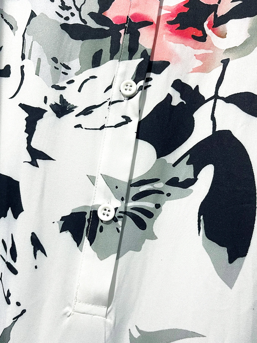 Plus Size Casual Floral Print Shirt Dress Black White Pink Non-Stretch Woven Dresses for Women Daily Wear Office Outing 