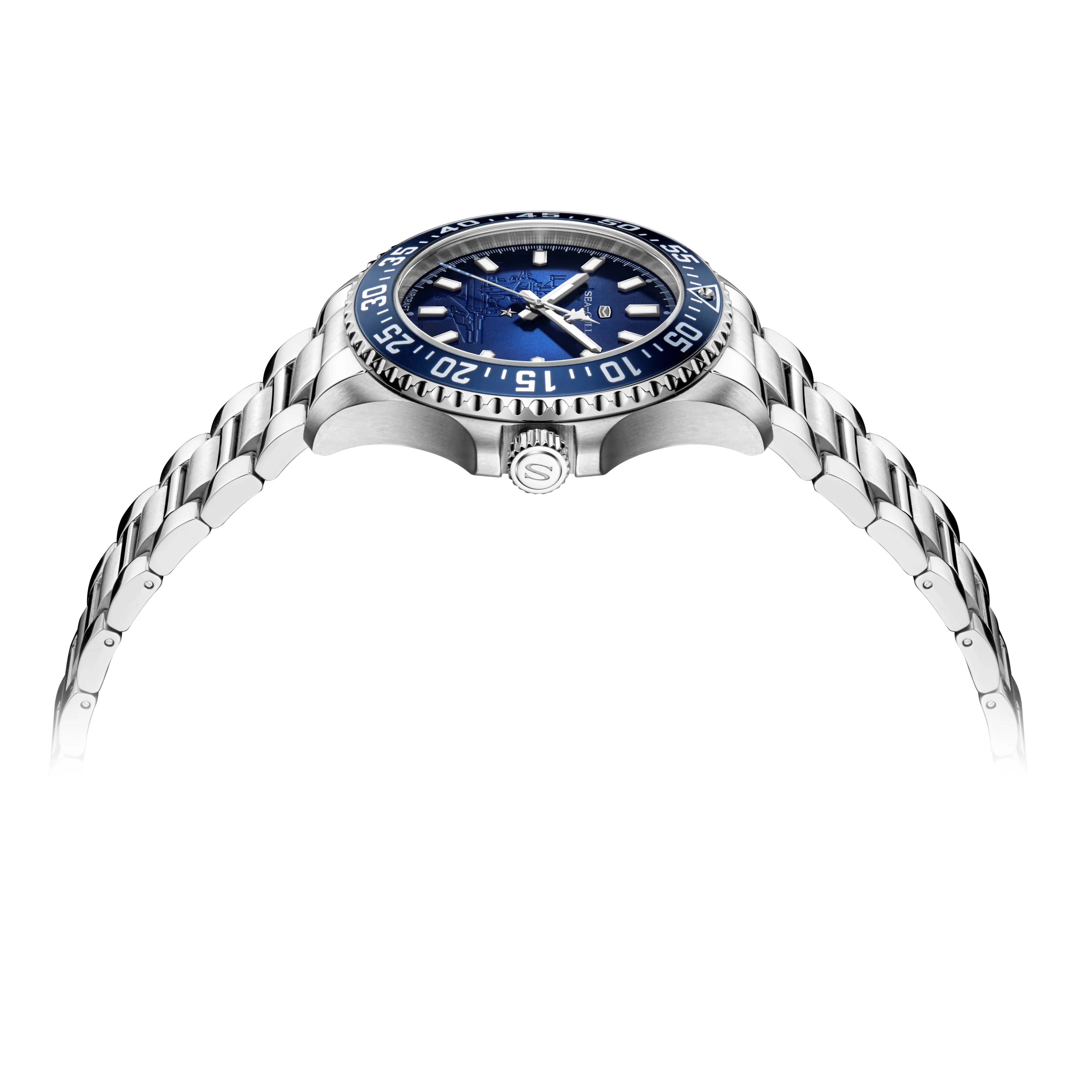 Seagull Ocean Series Watch Mechanical Automatic Watches 44mm Divers Watch 200 Meters Waterproof Luminous Wristwatches 1083 reloj