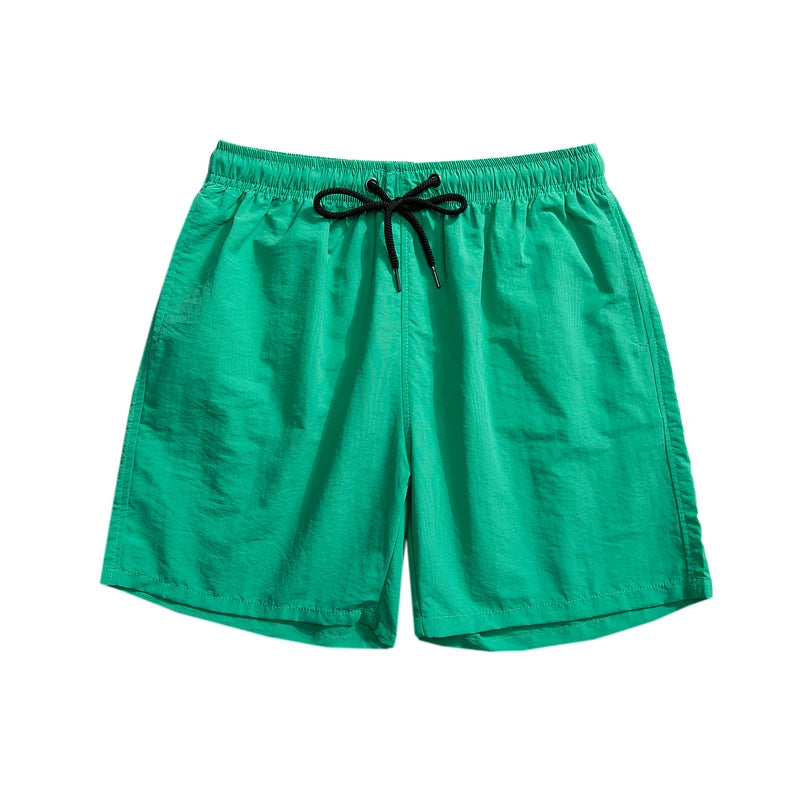 2023 Summer Men's Shorts Candy Colored Panties Beachwear Sports Fitness Pants Thin Quick Drying Casual Pants
