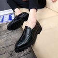 Loafers Dressing Shoes For Men Elegant Men Shoes Oxford Patent Leather Black Mens Shoes Casual Luxury Wedding Dress 2026 Ayakab