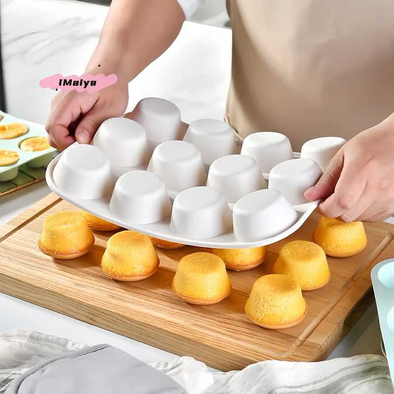 Silicone Baking Mold 12/24 Holes 3D Bakeware round Sphere Chocolate Mold Cupcake Pan DIY Muffin Cake Kitchen Tools