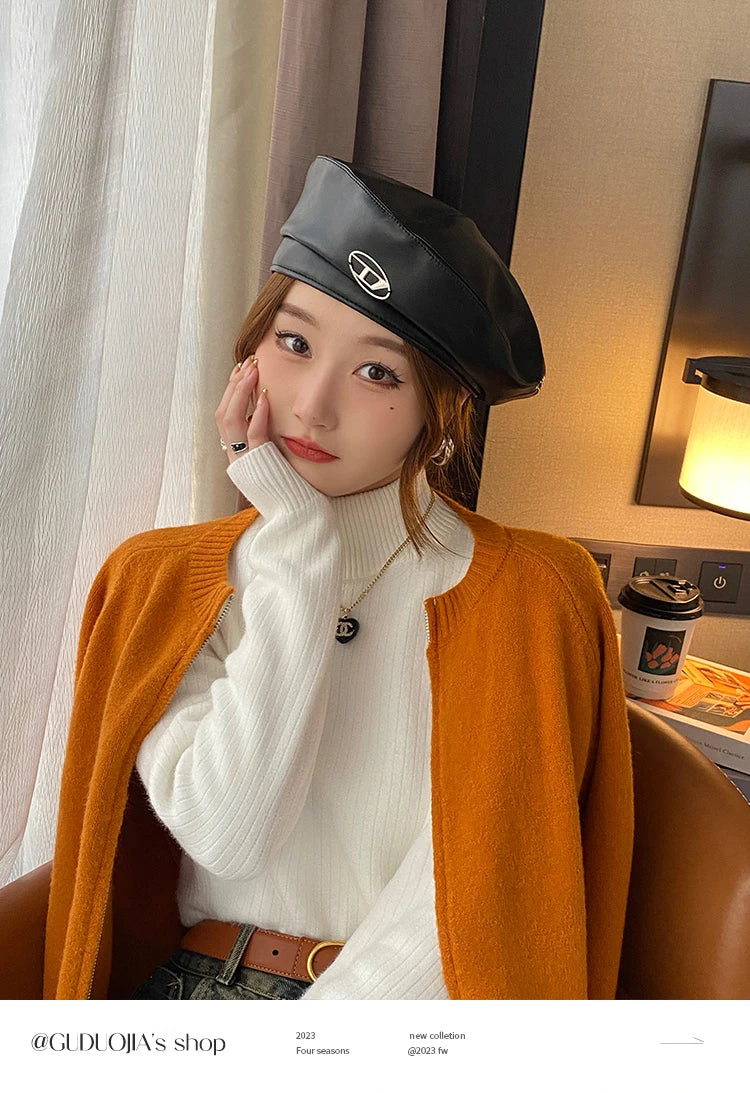Women's Turtleneck Sweater Winter 2026 Retro with Velvet Lining Thickened Inner Wear Thermal Knitting Bottoming Shirt Pullovers