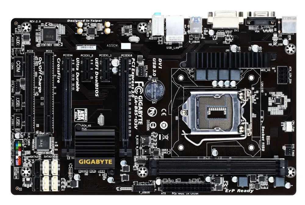 GIGABYTE GA-B85-D3V MotherboardLGA 1150 DDR3 32GB Intel B85 Motherboard Support Core 4170 4370 4130 4770 4570 4590  4790 cpu ATX