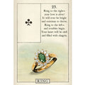 11*6.5cm English Version Blue Bird Lenormand Oracle Cards Laser Card