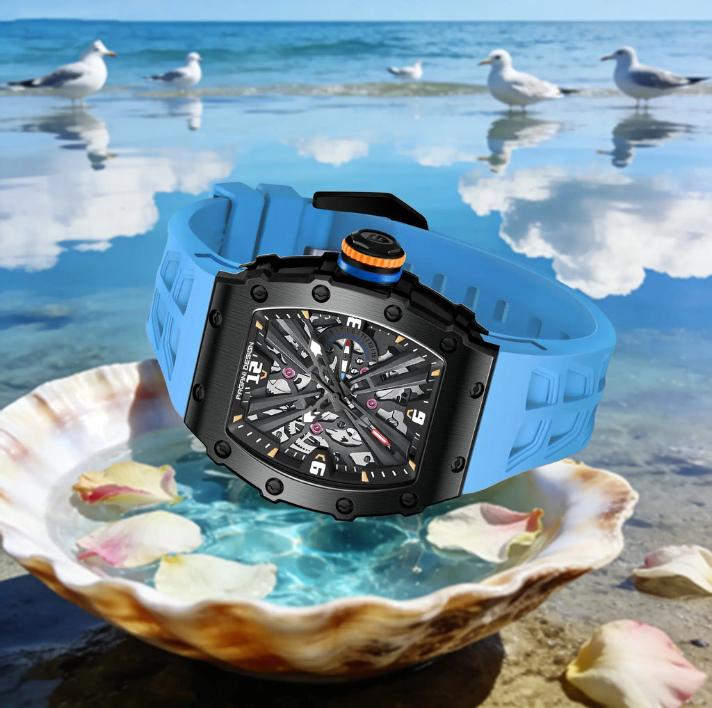 PAGANI DESIGN Men's Quartz Watch 42MM High-End Business Exclusive Texture VH65 Movement Luminous Automatic Date Waterproof Watch