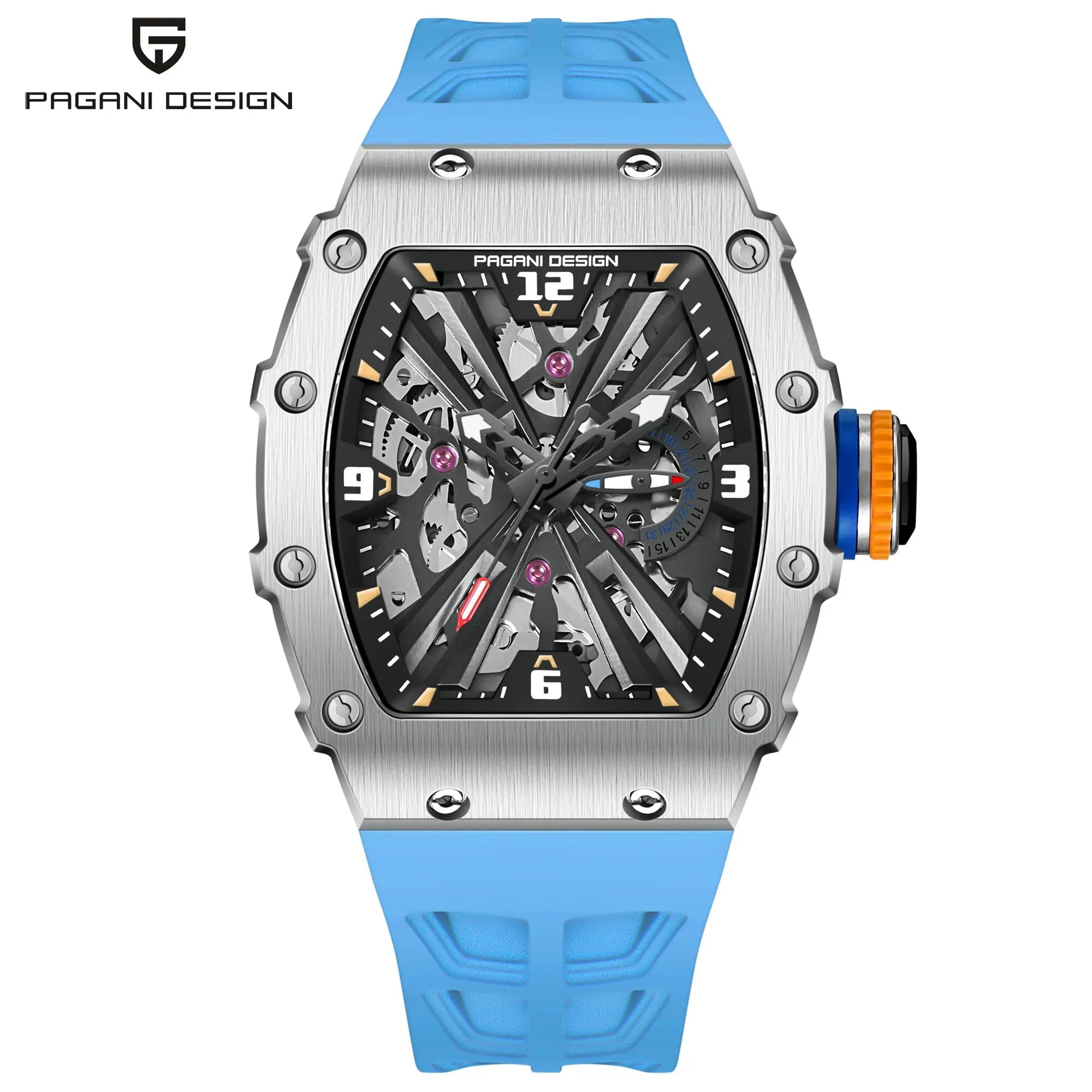 PAGANI DESIGN Men's Quartz Watch 42MM High-End Business Exclusive Texture VH65 Movement Luminous Automatic Date Waterproof Watch