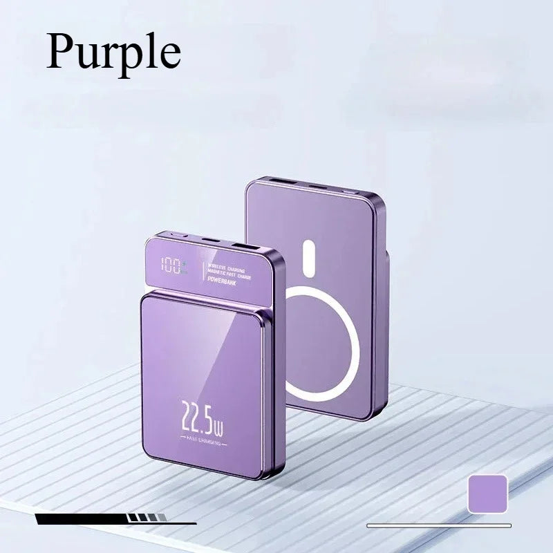 For IPhone Huawei and Xiaomi 22.5W 20000mAh Fast charging Magnetic Wireless Small Portable Power Bank Is Suitable Batterypacks