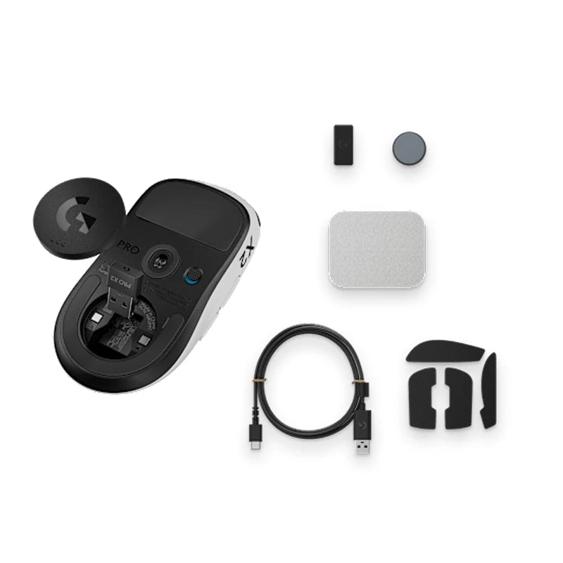 Logitech PRO X2 SUPERSTRIKE Wireless Gaming Mouse LightSpeed Gaming Adjustable Trigger and Reset Point 44000DPI HITS Sensing