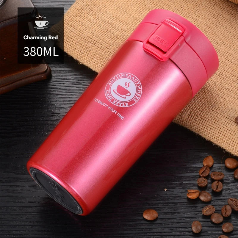 380ML/510ML Stainless Steel Coffee Cup Thermo Bottle Car Thermal Cup Outdoor Sports Vacuum Flask Keeps Cold and Heat Thermal Mug