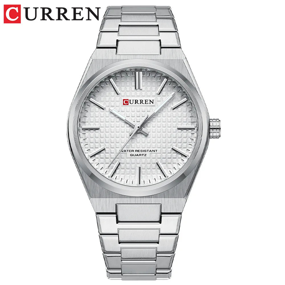 CURREN 8439 Top Brand Men's Watch Luxury Business Waterproof Stainless Steel Military Quartz Men's Watches relógios masculino