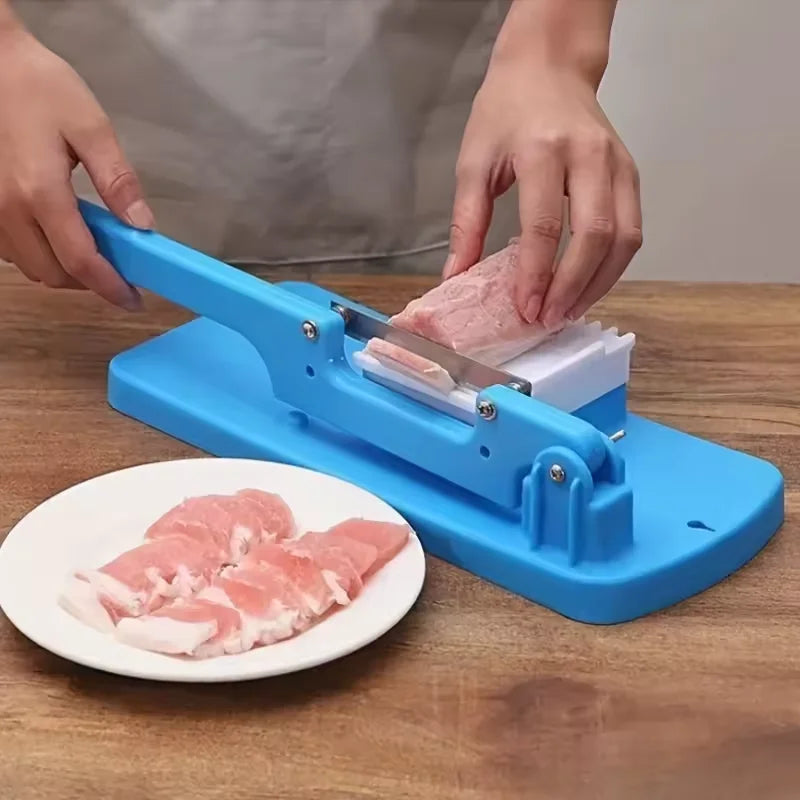 Kitchen Tool Meat Slicing Machine Portable Table Slicers Adjustable Manual Fruit Vegetable Grater Beef Mutton Roll Slicer Peeler