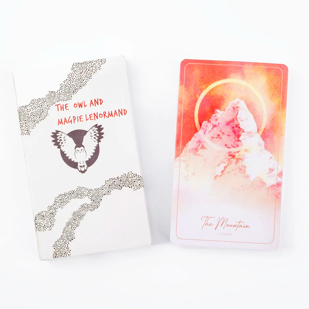The Owl and Magpie Lenormand Oracle Cards with PDF Guidebook 36 Cards for Divination Party Entertainment and Leisure 10.3x6cm