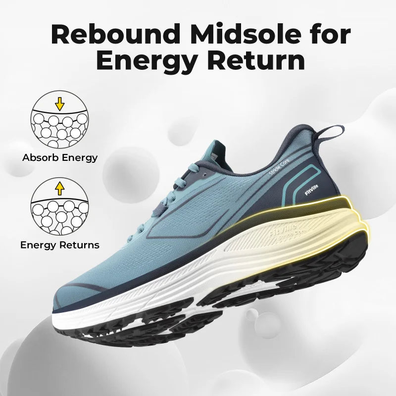 Fitville Walking Shoes For Men Wide Design Sneakers Cushioned Tennis Running Shoe With Arch Support For Plantar Fasciitis Relief