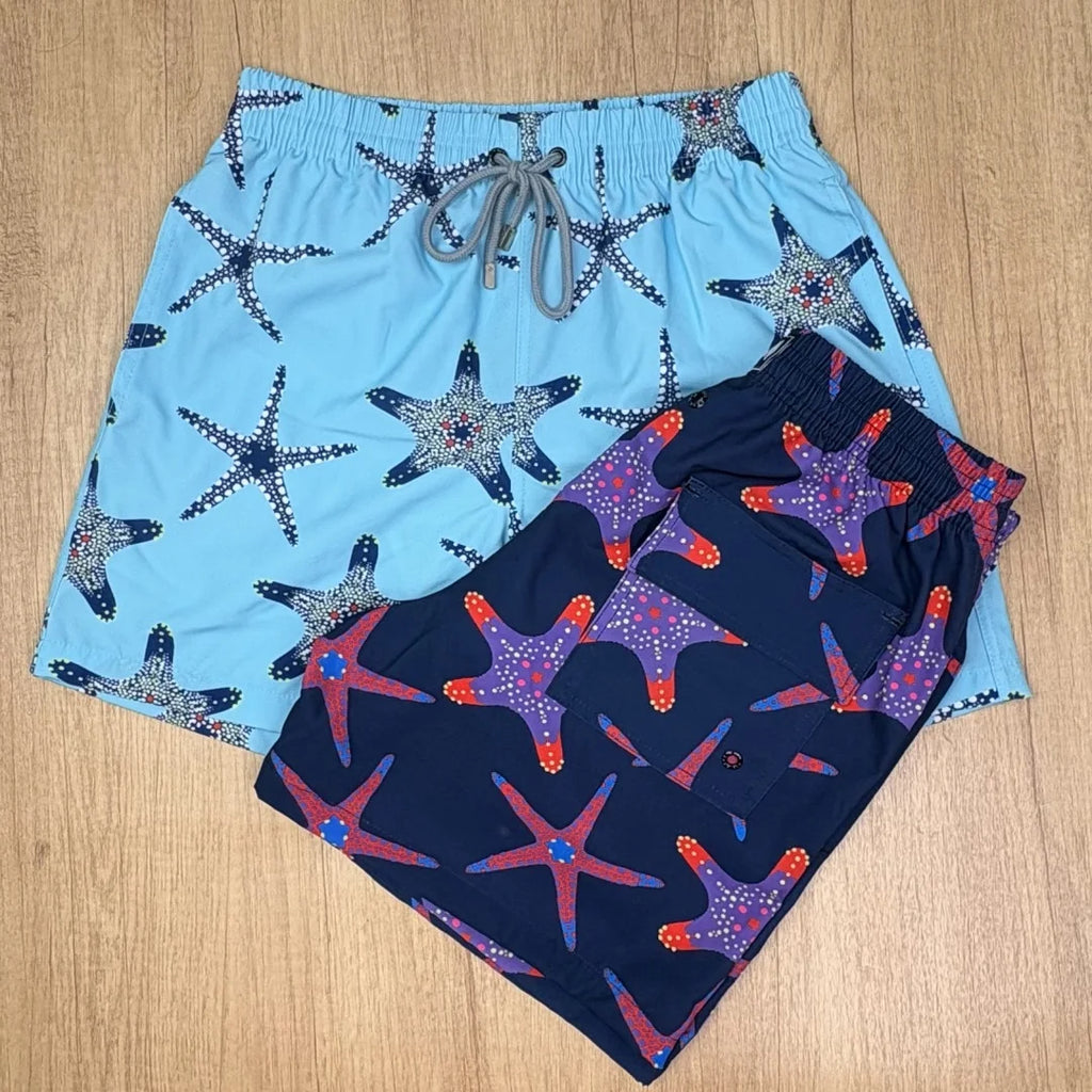 High quality New Summer Men Beach Board Shorts TORTUES HYPNOTIQUES Printed Swimwear Swim Party Bath Surf Bermudas Brand Pants