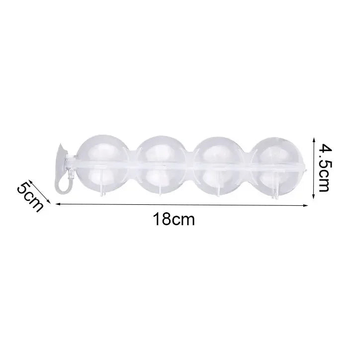 4-Hole Ice Cube Makers Round Ice Hockey Mold Whisky Cocktail Vodka Ball Ice Mould Bar Party Kitchen Accessories Ice Ball Tools