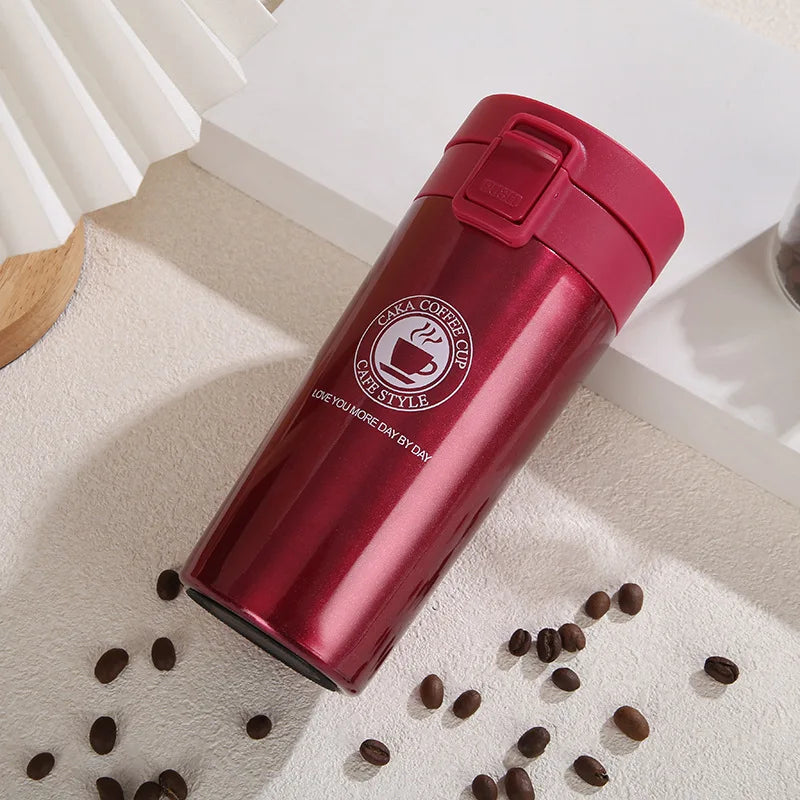 380ML/510ML Stainless Steel Coffee Cup Thermo Bottle Car Thermal Cup Outdoor Sports Vacuum Flask Keeps Cold and Heat Thermal Mug