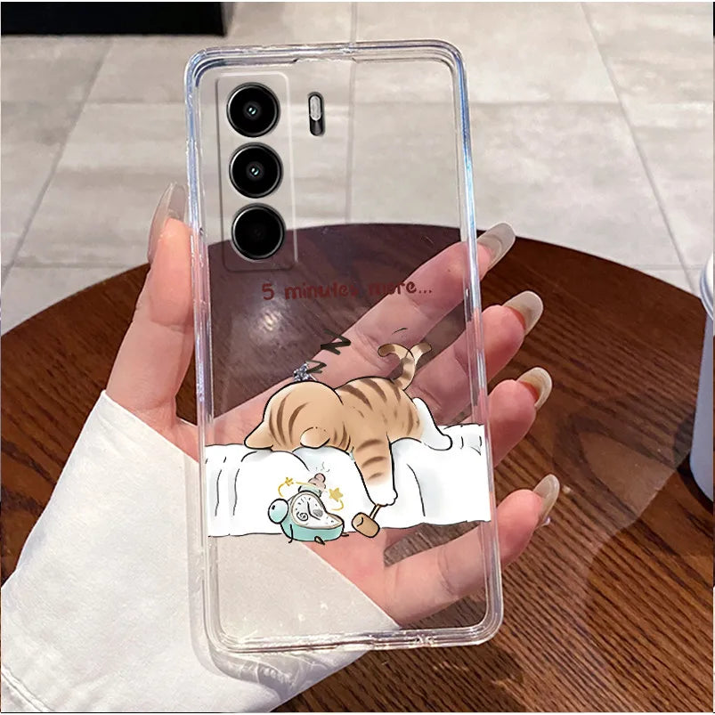 For Itel Power 70 P673L Case Clear Luxury Cute Love Rabbit Funny TPU Soft Silicone Phone Casing For Itel P70 Power70 Back Cover