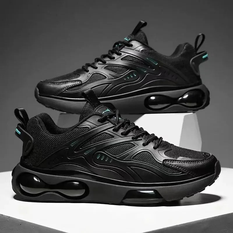 Spring Hot Sale Of The Season Men's Dad Shoes Fashionable Breathable Lightweight Air Cushion Shock Absorption Thick Bottom Simpl