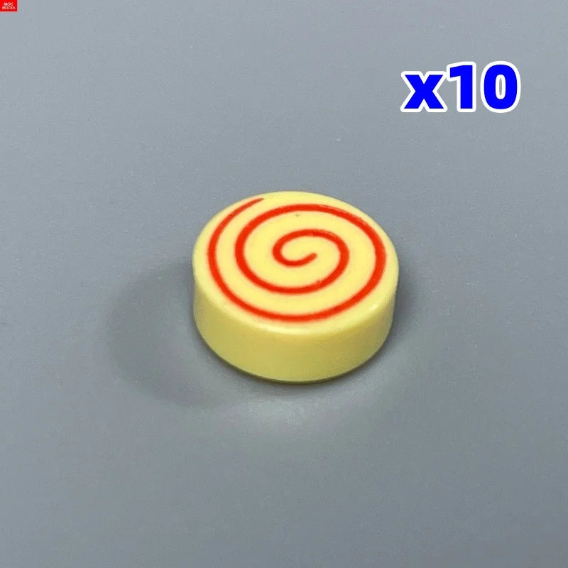 MOC Bricks Sugar Ice Cream Sweet Italian Food Dessert City Street Educational DIY Building Blocks Children's Toys Plastic Dolls
