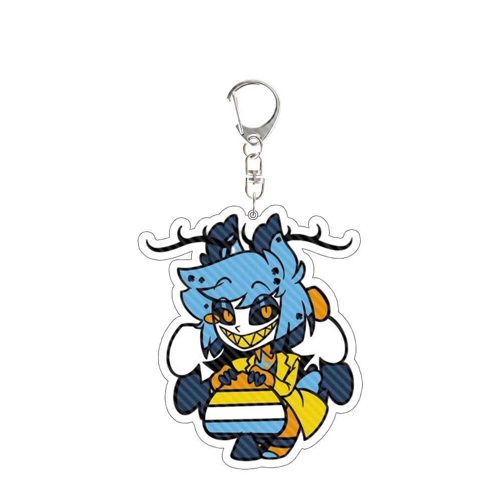 For Charlie Morningstar Vaggie AD Alastor Acrylic Keychain Anime Peripheral Backpack Pendant Festival Gift