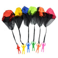 3PCS Hand Throwing Parachute Children's Outdoor Fun Sports Game Toys Parachute Characters Soldier Parent Child Interaction