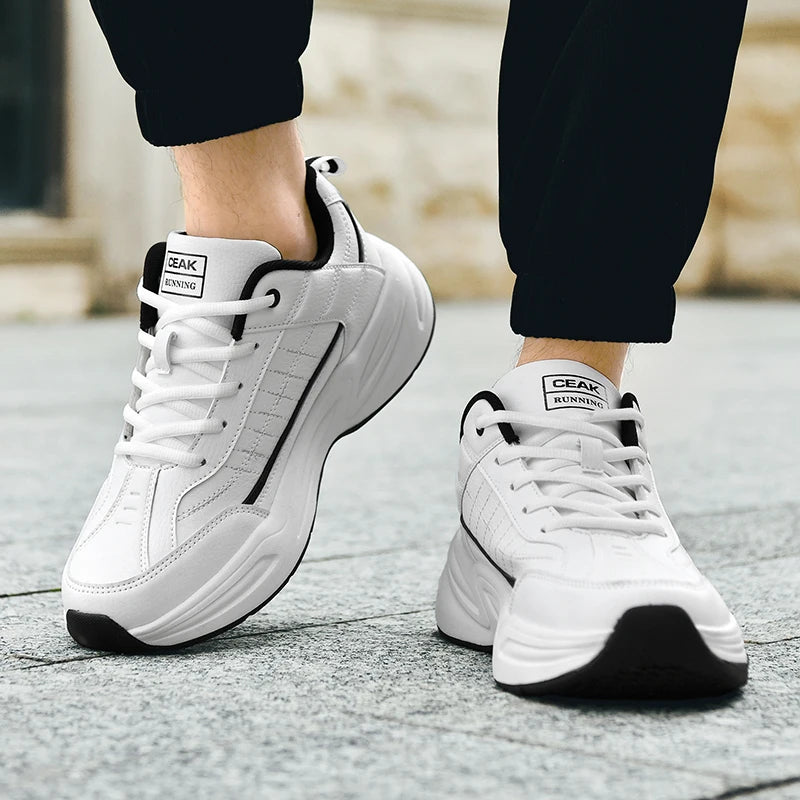 Men's new sports shoes four season casual fashion versatile wear-resistant comfortable thick soled sports shoes running sneakers