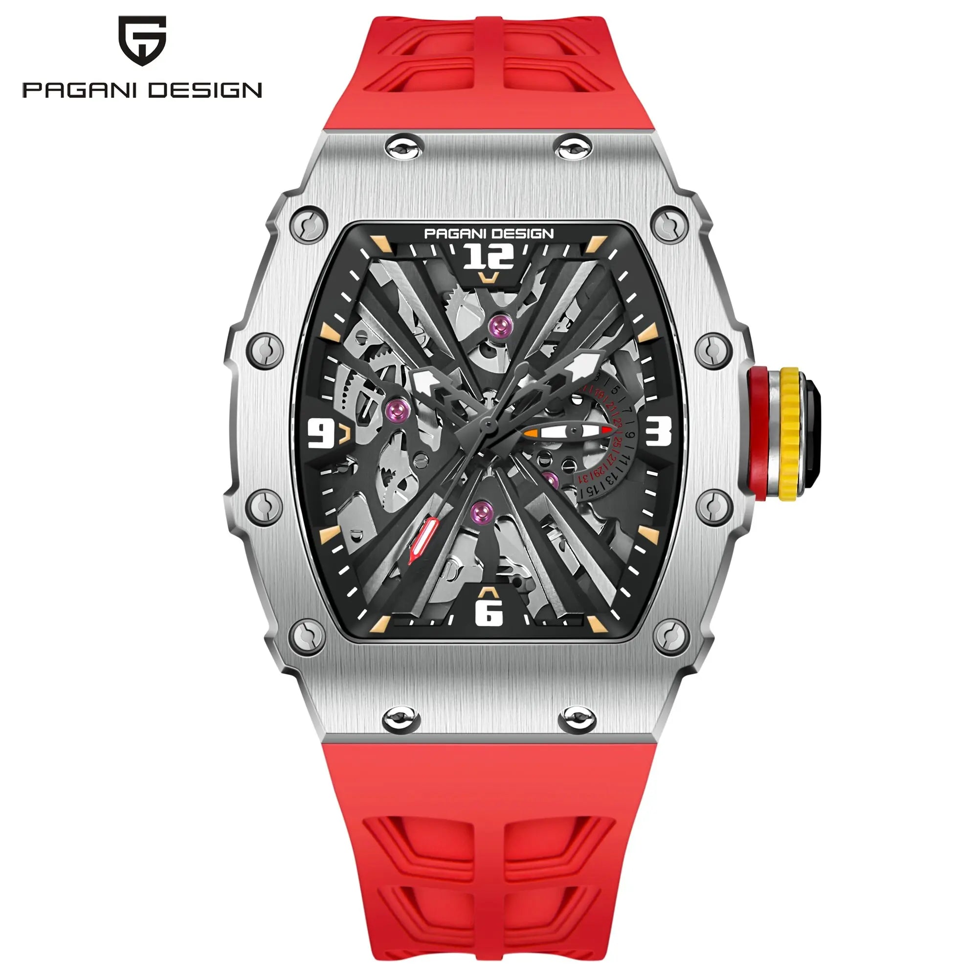PAGANI DESIGN Men's Quartz Watch 42MM High-End Business Exclusive Texture VH65 Movement Luminous Automatic Date Waterproof Watch