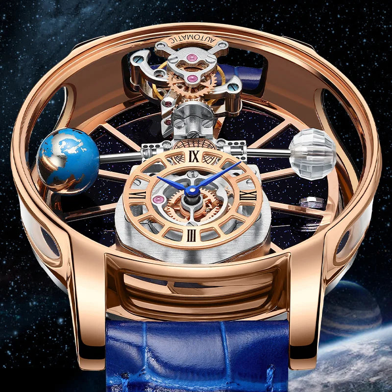 HAEMMER 2025 new top brand luxury fashion casual business quartz watch astronomy waterproof watch Relogio Masculino+Box