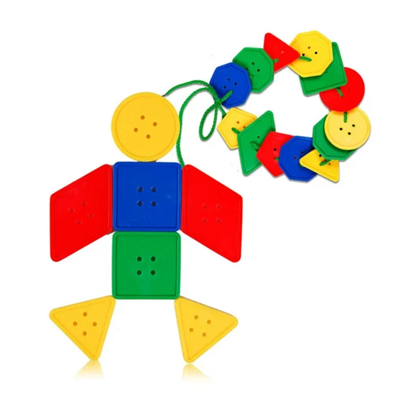 Threaded Geometry Building Blocks Toy Arithmetic Toys Educational Toy Children Threading Teaching Aids Brain-training TMZ