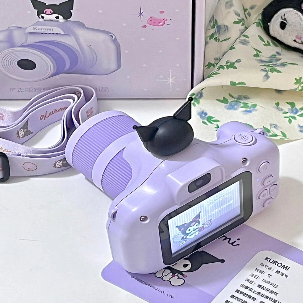 Sanrio HelloKitty Digital Camera Front And Back HD Dual Camera Cartoon Game Function DV Recording 1080P Can Insert TF Card