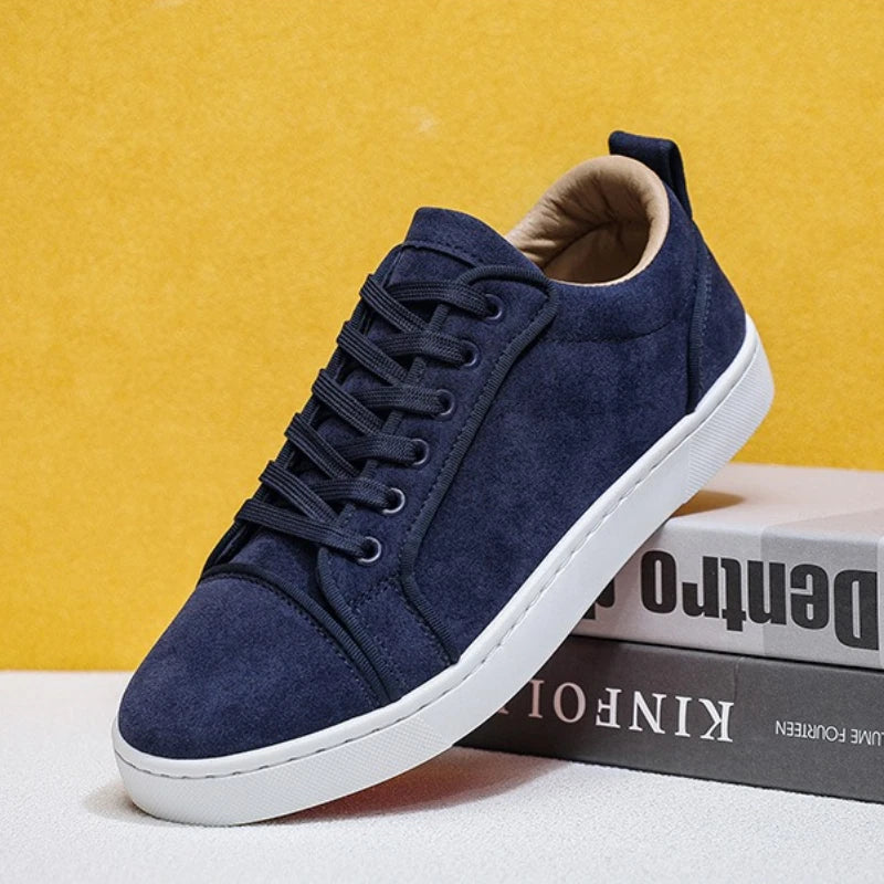 Luxury Suede Shoes Man European Station Men's Sneakers Skateboard Shoes Versatile Trendy Couple's Casual Fashion Leisure Shoes