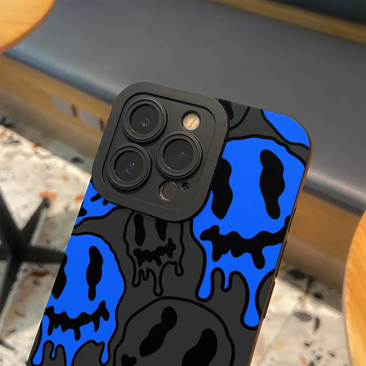For IPhone 16 Pro Max 15 Pro 14Plus 13 12 11 Fashion Smile Face Pattern Phone Case, Phone Accessories Compatible with