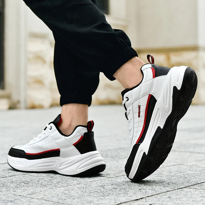 Men's new sports shoes four season casual fashion versatile wear-resistant comfortable thick soled sports shoes running sneakers