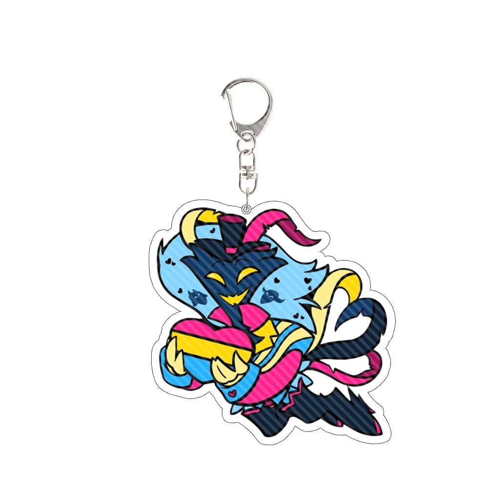 For Charlie Morningstar Vaggie AD Alastor Acrylic Keychain Anime Peripheral Backpack Pendant Festival Gift